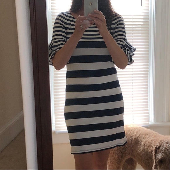 Navy striped Lilly dress - Picture 2 of 4